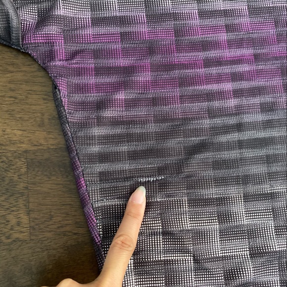 Folded & Hung Purple Gray Blouse - Picture 9 of 10